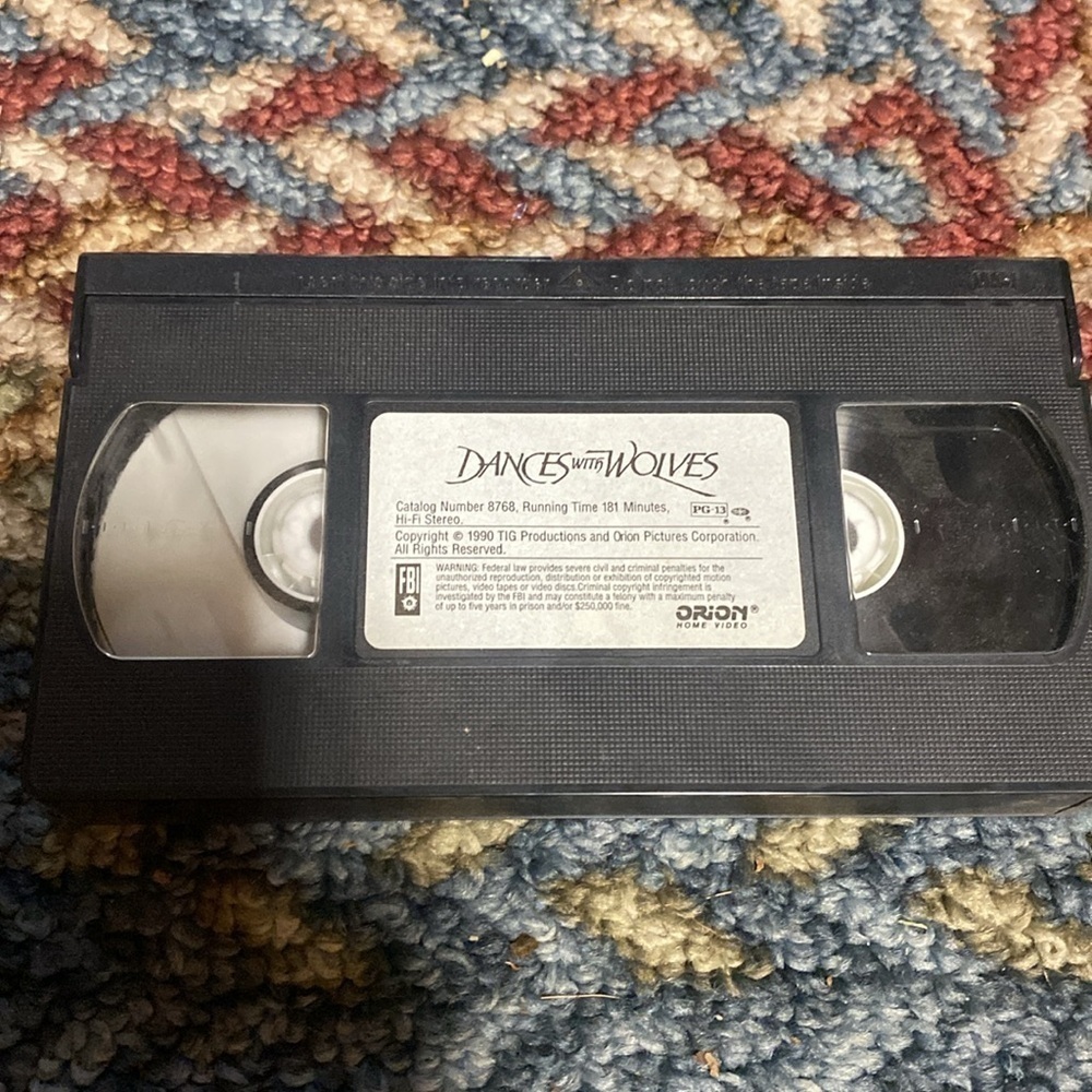 3/$20. Dances With Wolves VHS - Picture 5 of 6